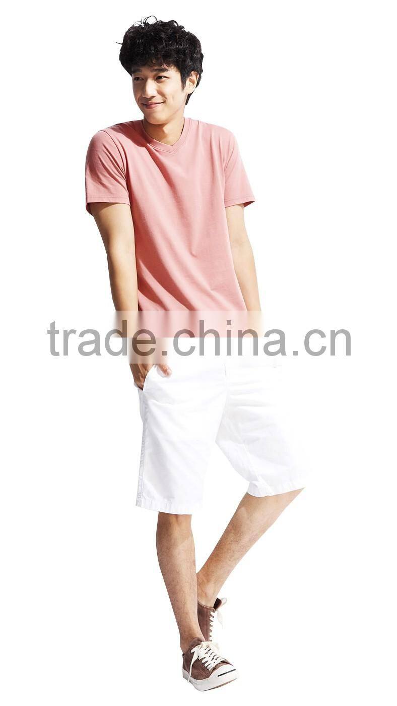 Online store sales 100% cotton men's fashion short sleeve T-shirt