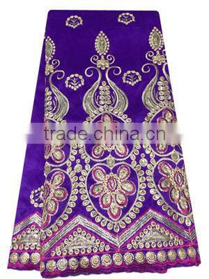 2017 Hot Wedding Dress Lace Indian Raw Silk George Lace Fabric GP0060