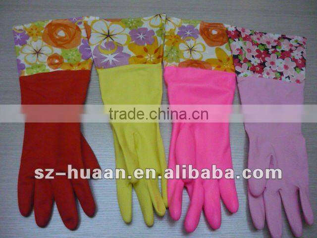 2012 popular rubber household glovesehold gloves