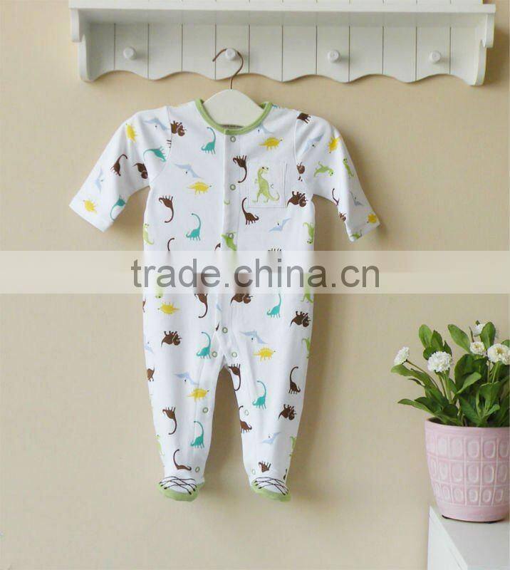 mom and bab 2012 summer baby clothes 100% cotton embroider romper with feet