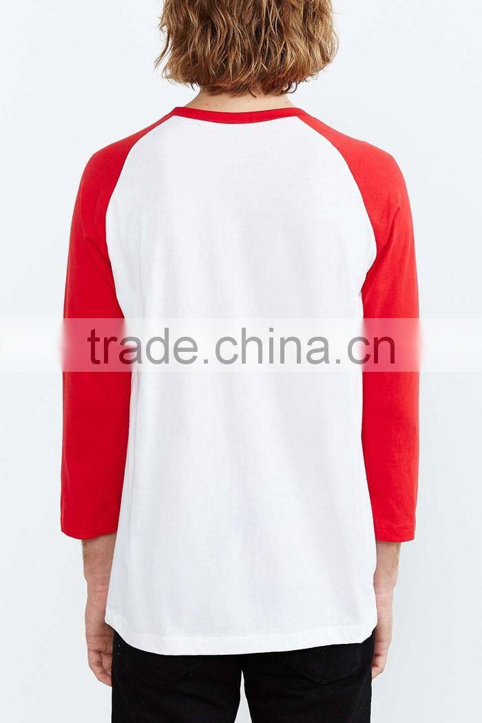 Viscose fabric printing men long sleeves collar t-shirt