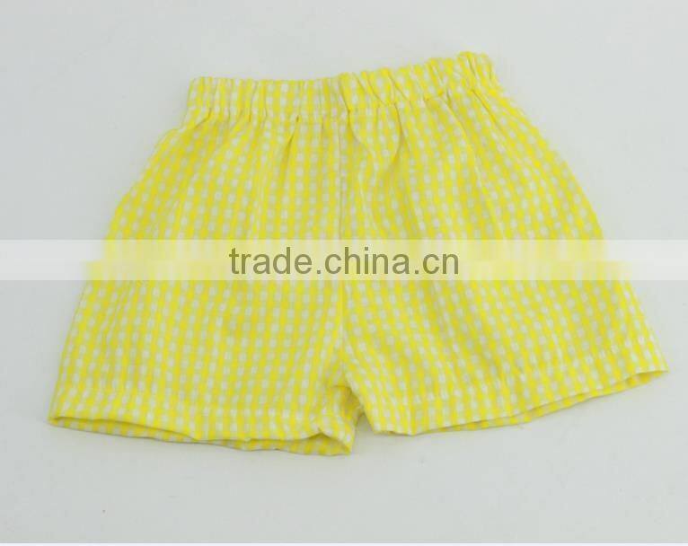 Children Summer Icing Pants Wholesale Kids Girl Red Gingham Short Pants Baby Girls Plaid Leggings