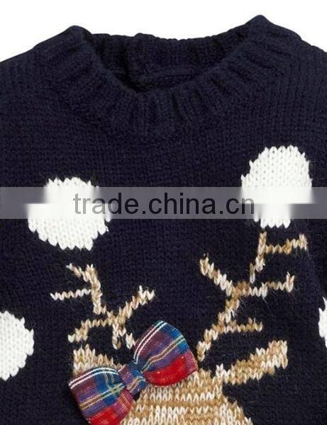 Baby santa sweater dress cotton christmas wear