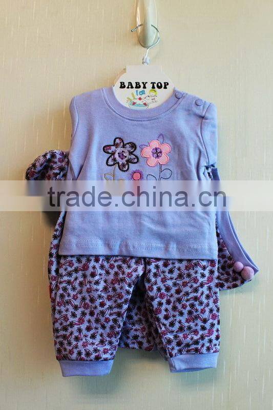 Wholesale Fashion New Born Clothing Set Purple Knitted 8 Pcs Set 8TB1-47