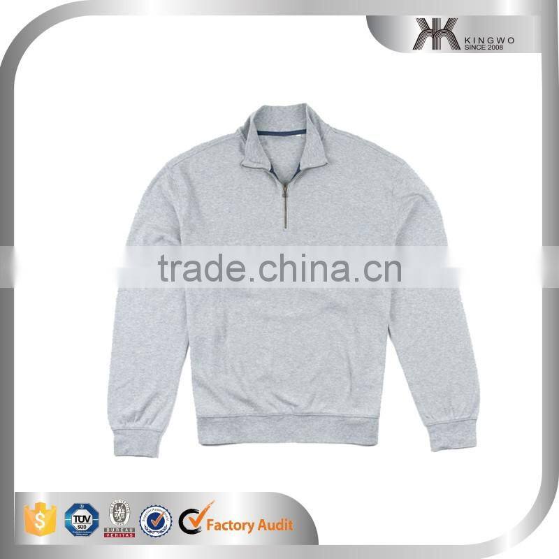 Causal pullover 1/4 zip fleece pullover sweatshirt for men