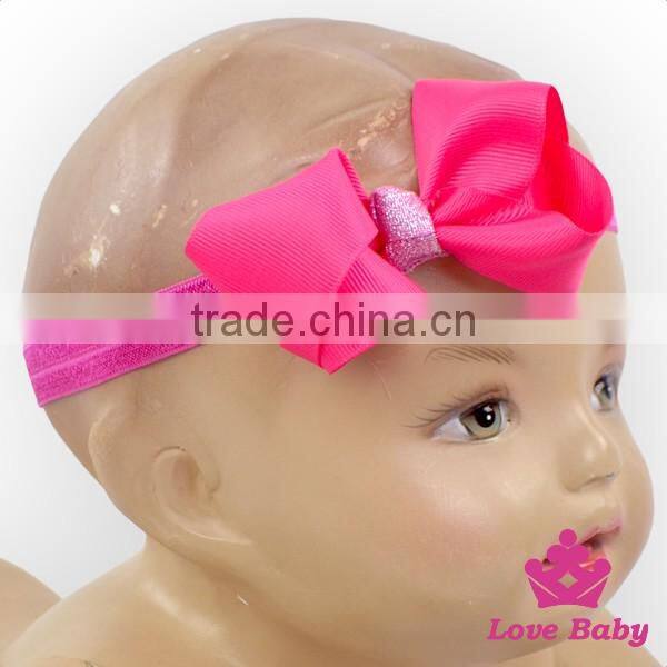 FDK265 Lovebaby Best Selling Plastic Flowers Lace Bandage Fancy Girls Accessories Headbands