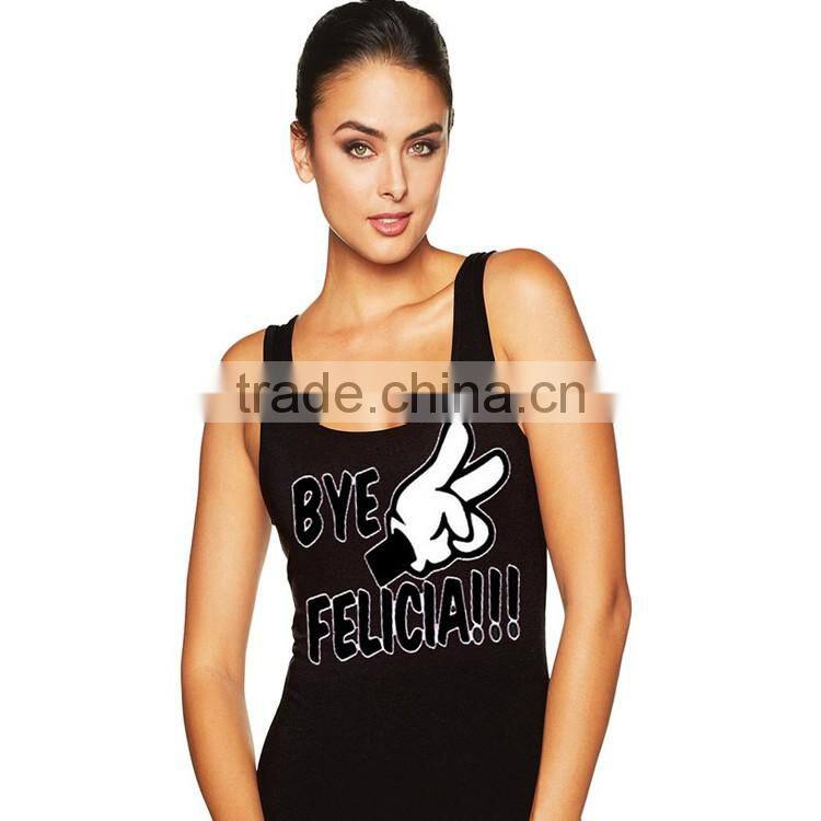 100 Cotton Silk Screen Printing Cut And Sew Open Side Sport Bulk Tank Top