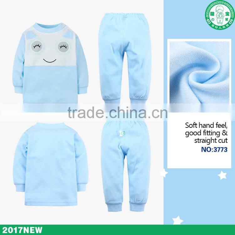 2017 popular design winter baby clothes set fancy children clothing