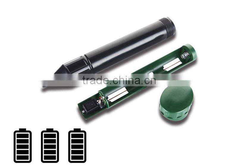 Garden Use China supplier battery powered CE RoHS sound vibration electronic pest control mole mice repellent