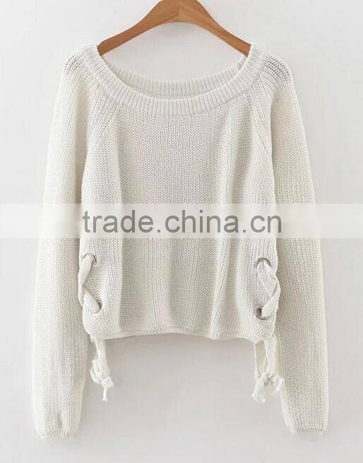 EY0863S new style fashion young women pure color pullover sweater