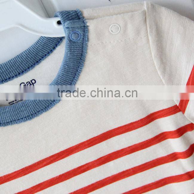 Short Sleeve Navy Style Baby Rompers