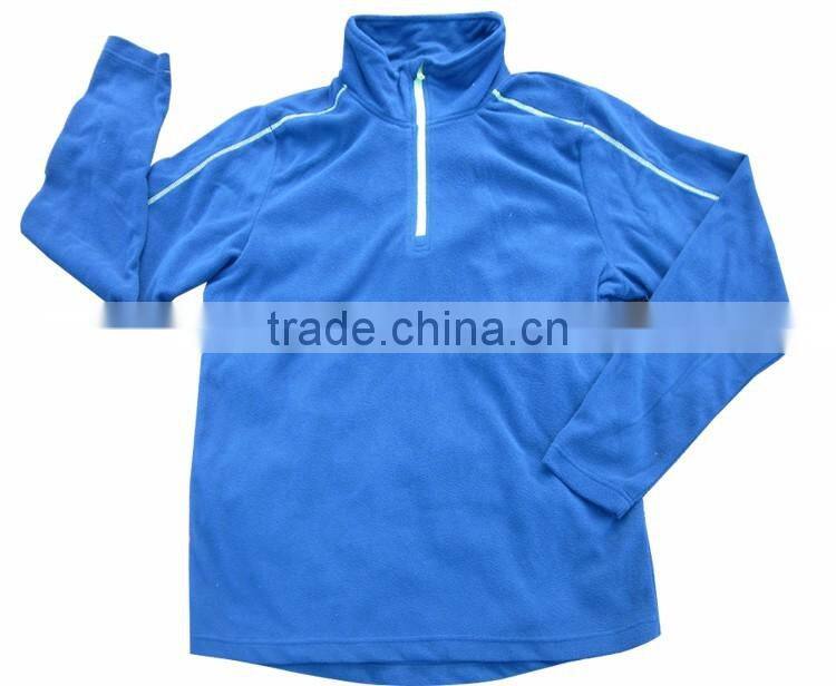 Custom mens outdoor coat blank light cheap sweat fleece jacket