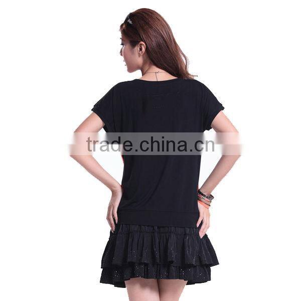 Women Short Sleeve Blouses Wide Neck T Shirts Round Neck Women T Shirt In Assorted Colours