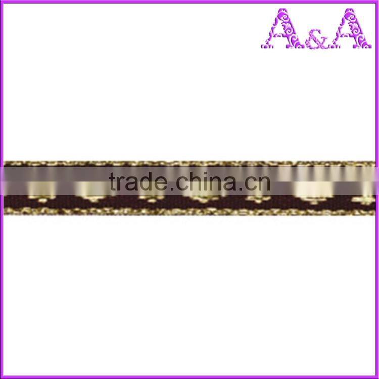 New coming excellent quality fancy christmas wired ribbon with different size