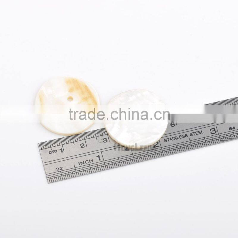 Big Natural shell buttons 28mm 2-hole mother of pearl buttons decoration SHELL-008