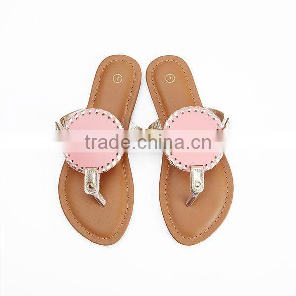 Factory wholesale summer cute monogrammed kid sandal