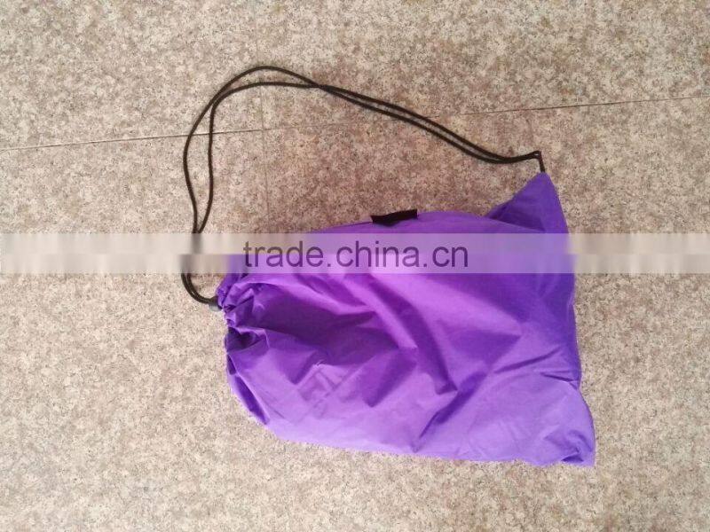 2017 high quality inflatable sleeping bag air filling hangout lazy bag sofa chill bag for beach air bed
