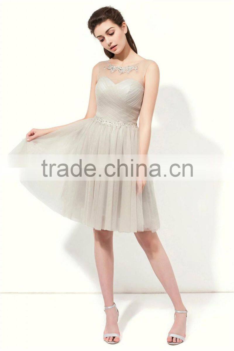 2017 NEW simple style short party dress prom gown night gown evening prom dress party dress ED654