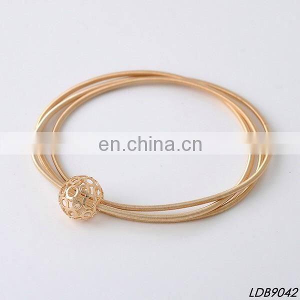 Screw wire cuff bangle bracelets with diamond men bracelets