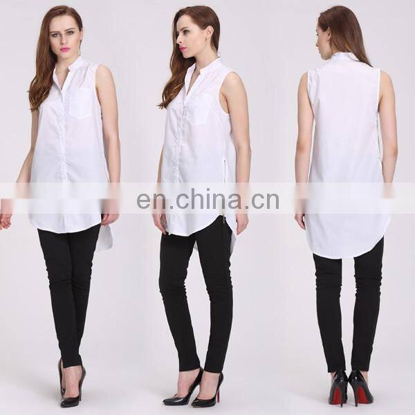 fashion chiffon ladies tops jean tee dress shirts for women