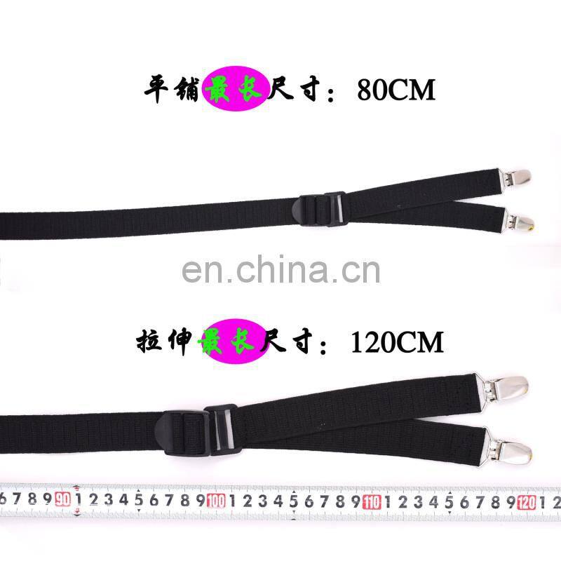 2017 yiwu longkang wholesale fashion Metal Button Stretching Shirt Stays Adjustable Size Suspender Most Protective Garter Belts