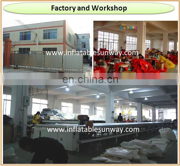 SUNWAY Red and White Inflatable Dome Tent,Tent with Inflatable Mattress