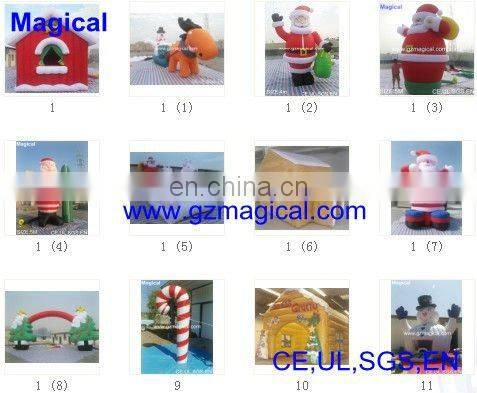 outdoor inflatable Christmas santa in train