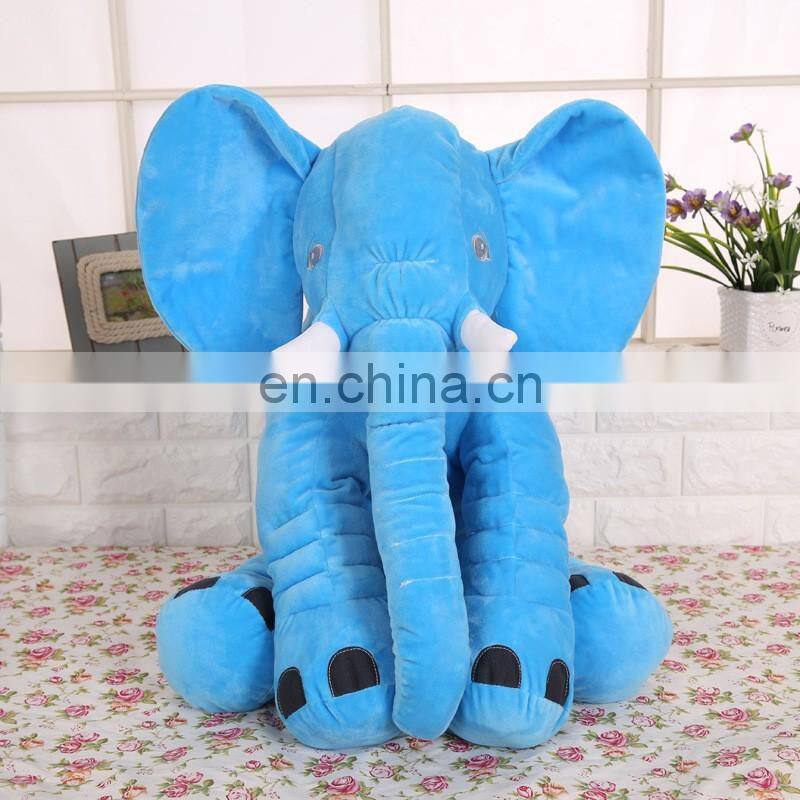 lovely promotion gifts soft animal stuffed colorful elephant soft pillow plush toys
