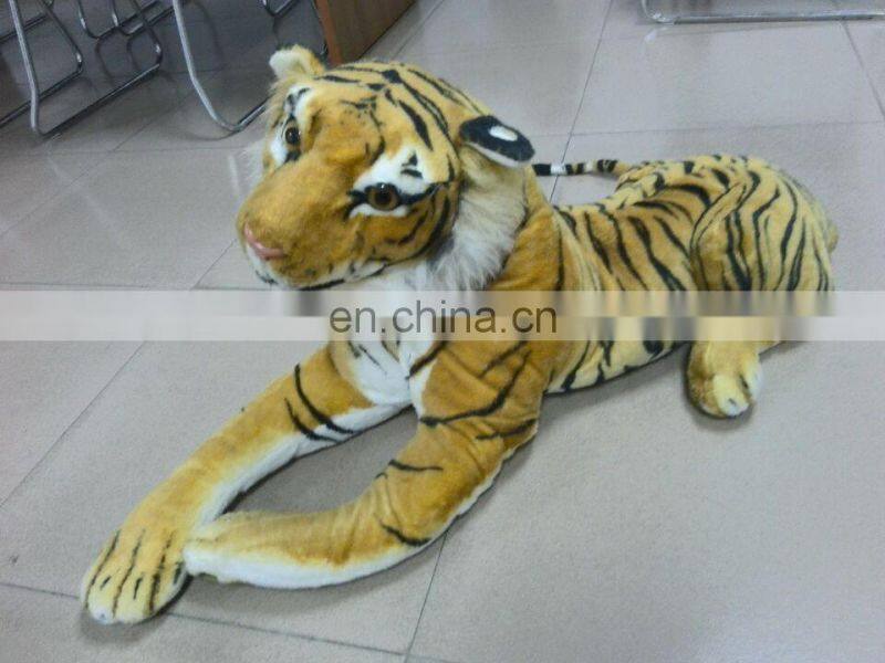 Siberia ,realistic tiger plush toy wild animal different style plush tiger posed in a realistic stance.