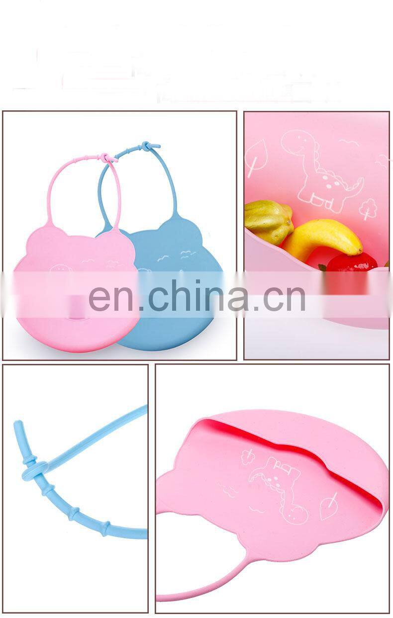 New design latest silicone baby bib bandana waterproof bib for baby