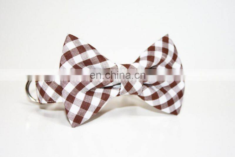 Wholesale custom logo plaid dog collar and lead set