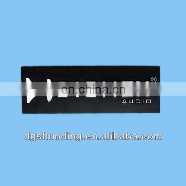 Dongguan profession custom supply black anodized alumium nameplate