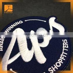 sublimation flock football shirt soccer patches flocking badge