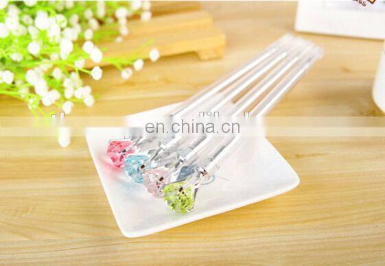 Simulation Diamond Black Ink Gel Pen cute creative Stationery and office supplies