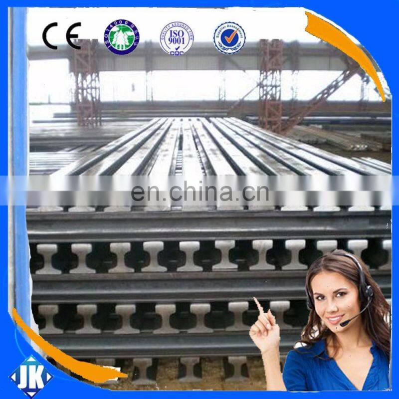 Tangshan China light steel rail for narrow gauge electric locomotives 22kg/m