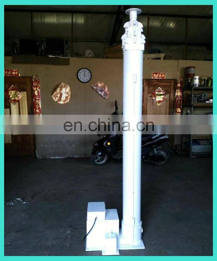 10 meter high with 25 kg vehicle mounted telescopic high mast electric winch , camera tower