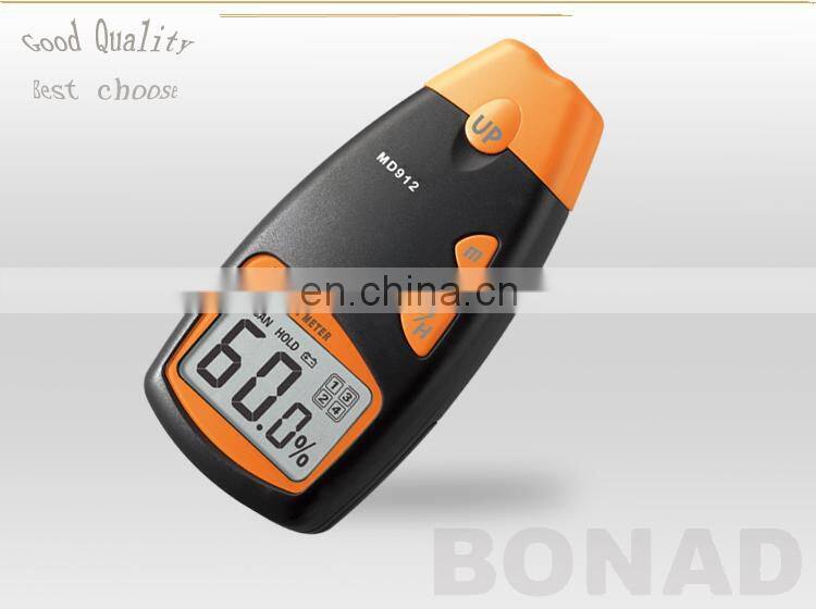 hot sell! portable 2 pin sensor type wood moisture meter MD912