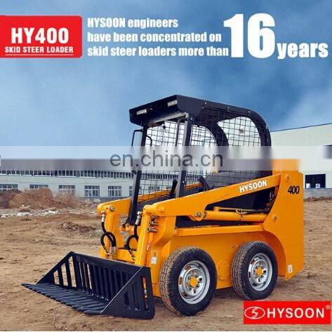 hysoon HD10L mini wheel loader with fork and bucket