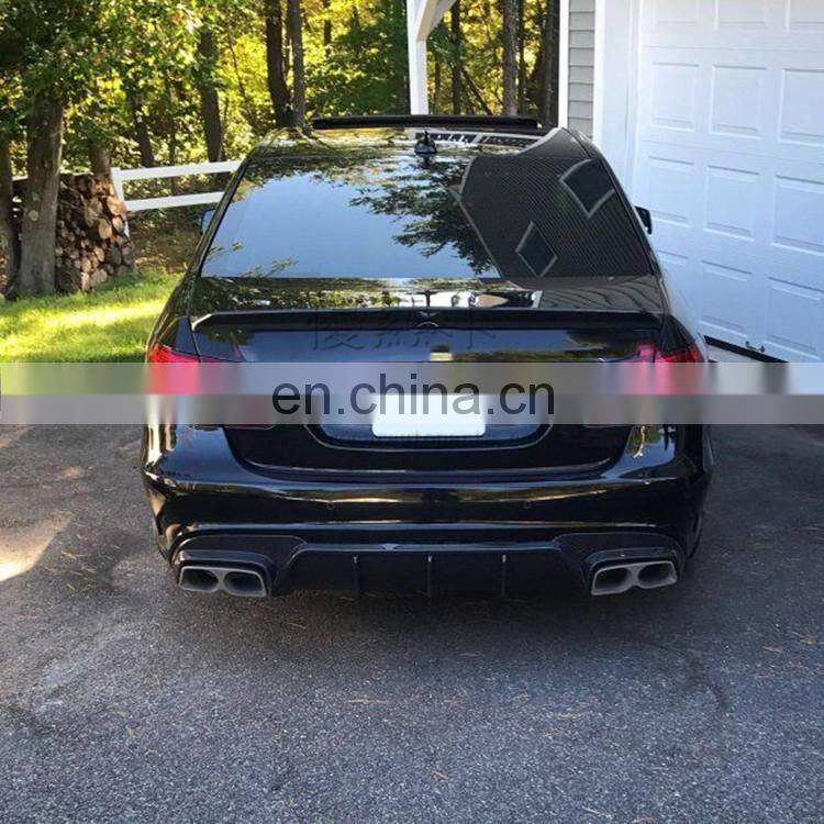 carbon finber diffuser for e class w212 with exhuast tips w212 sport diffuser and muffler tips carbon finber material 2017 styl