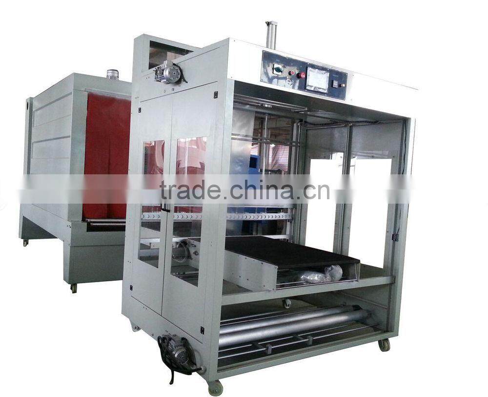 2015 the newest design AUTOMATIC BIG carton film SLEEVE WRAPPING AND shrink packing machine