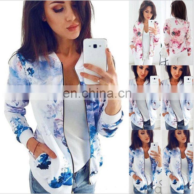 Manufacturers wholesale plus size women's spring and summer thin 3D printing long-sleeved sweater pricing jacket