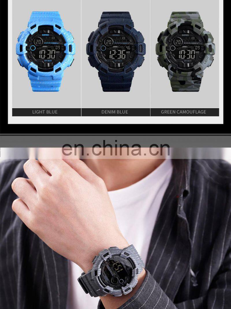 New SKMEI 1472 Men Digital Watch Sport 5ATM Water Resistant Wristwatches Relogio Masculino