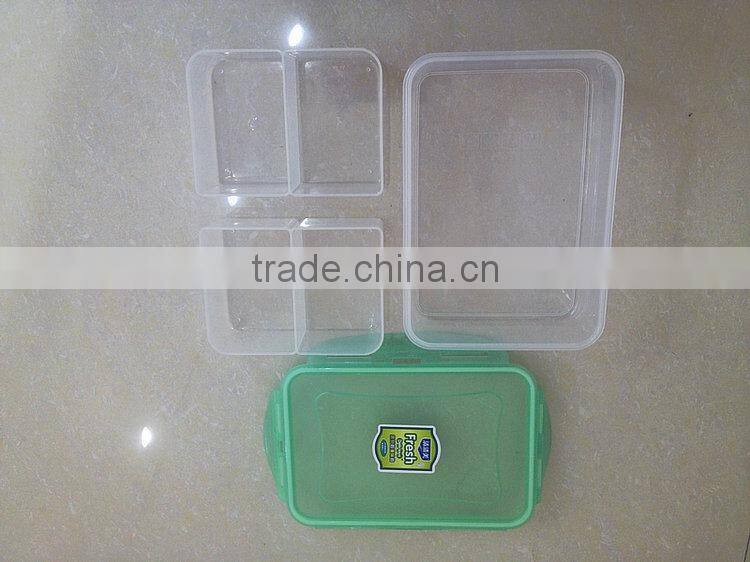 Comparments inside Plastic Airtight Food Containe transparent vacuum food container