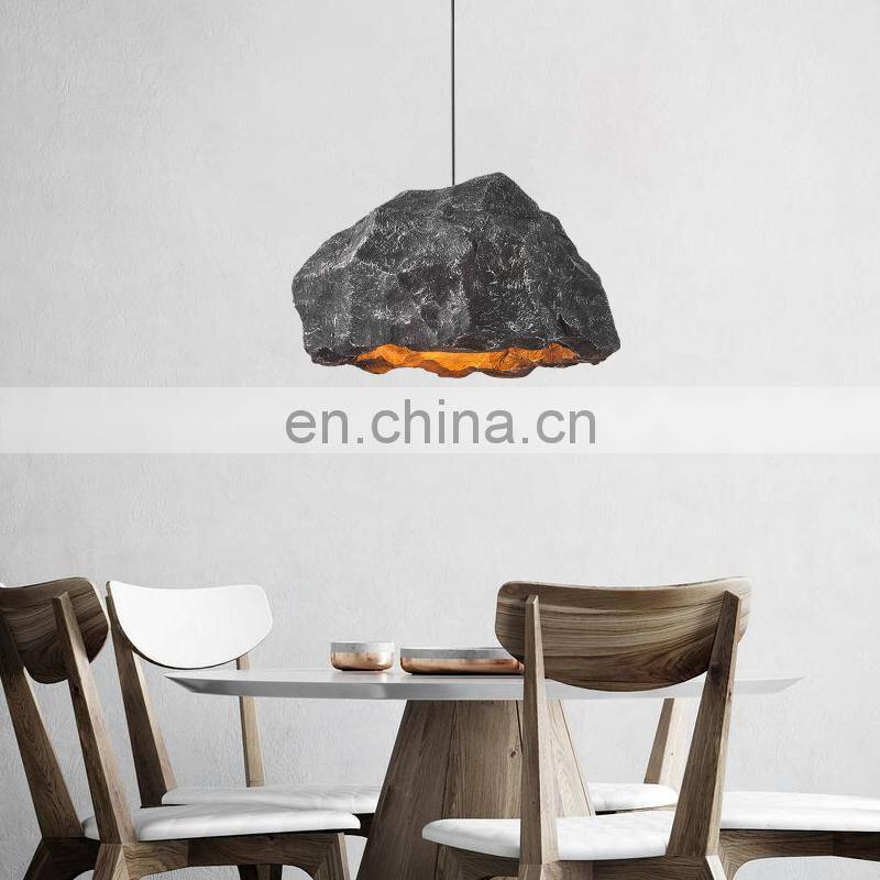 Creative Concrete Pendant Lamp Cement Material Chandelier for Indoor Bar Restaurant Decorations Cube Wall Pendant Light
