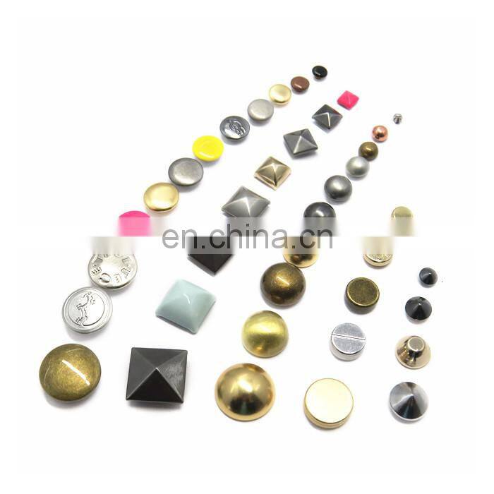 15mm Brass Custom Logo Decorative High Quality Double Rivet