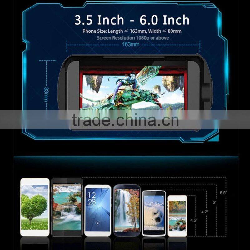 3D VR Virtual Reality glasses Case Experience Mobile Phone Lifelike 3D Movies for iPhone 6s/ all smartphones