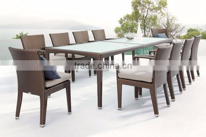 Black outdoor wicker chairs resin wicker synthetic rattan dining set