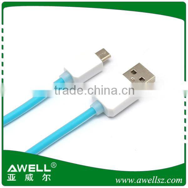 hot selling colorful flowing 5pin micro usb cable