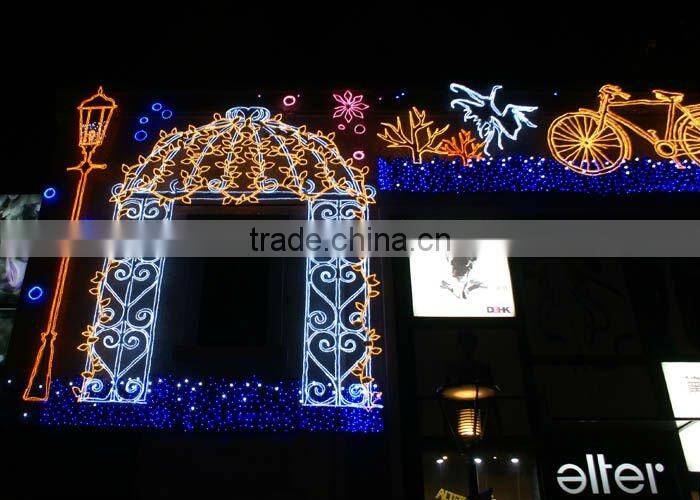BDA-1207(2) Poster Board with Figure Light Front Door Decoration
