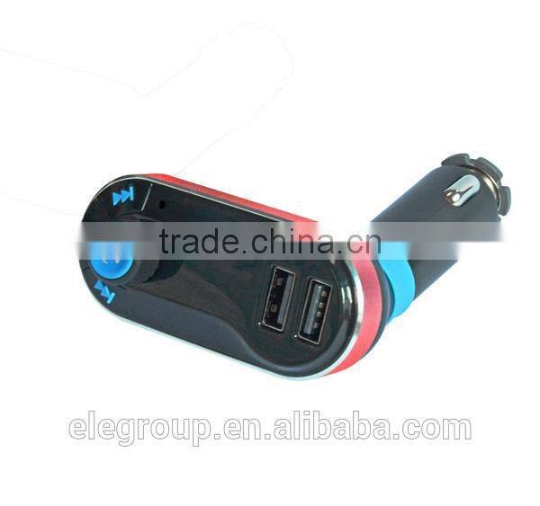 Bluetooth Car FM Transmitter + Dual Port 2.1A Car Charger